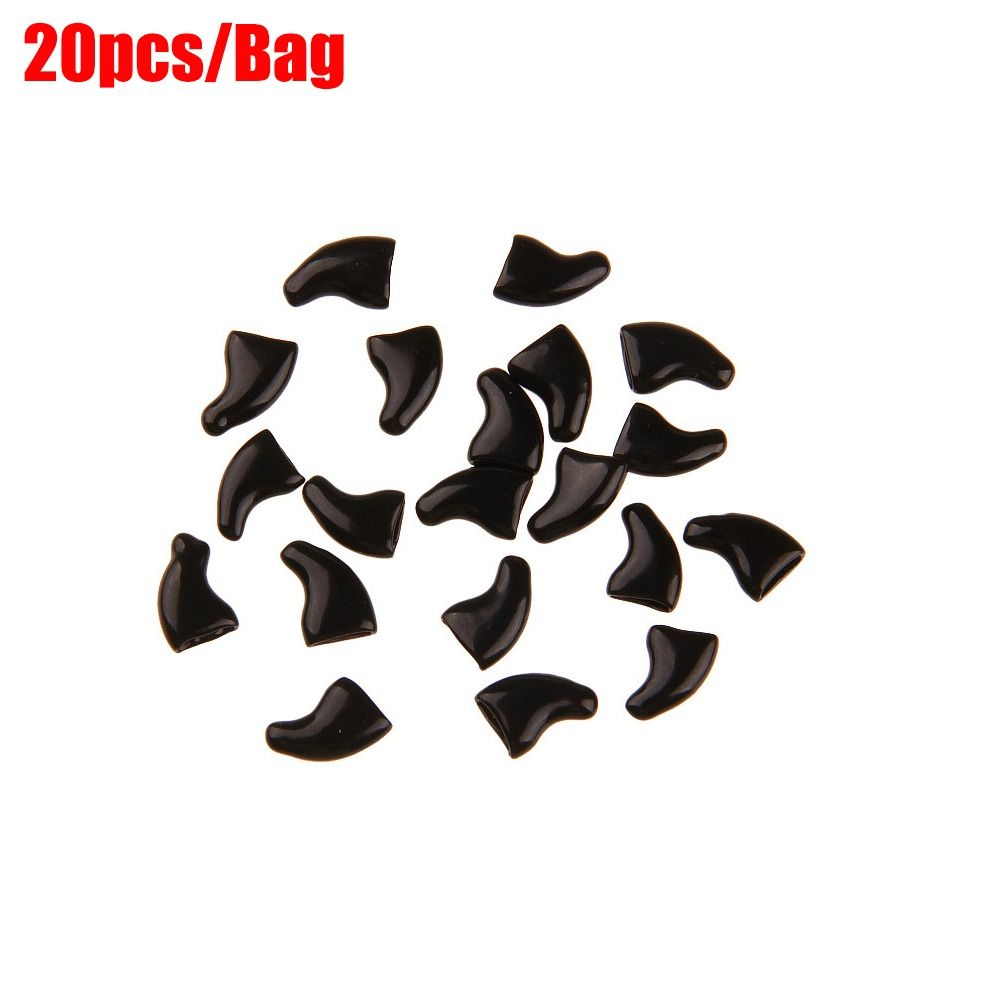 20pcs Dogs Cats Soft Nail Covers Fashion Colorful Cat Nail Caps Pet Nail Protector Anti-scratch Pet Nail Cover Cat Grooming Supplies