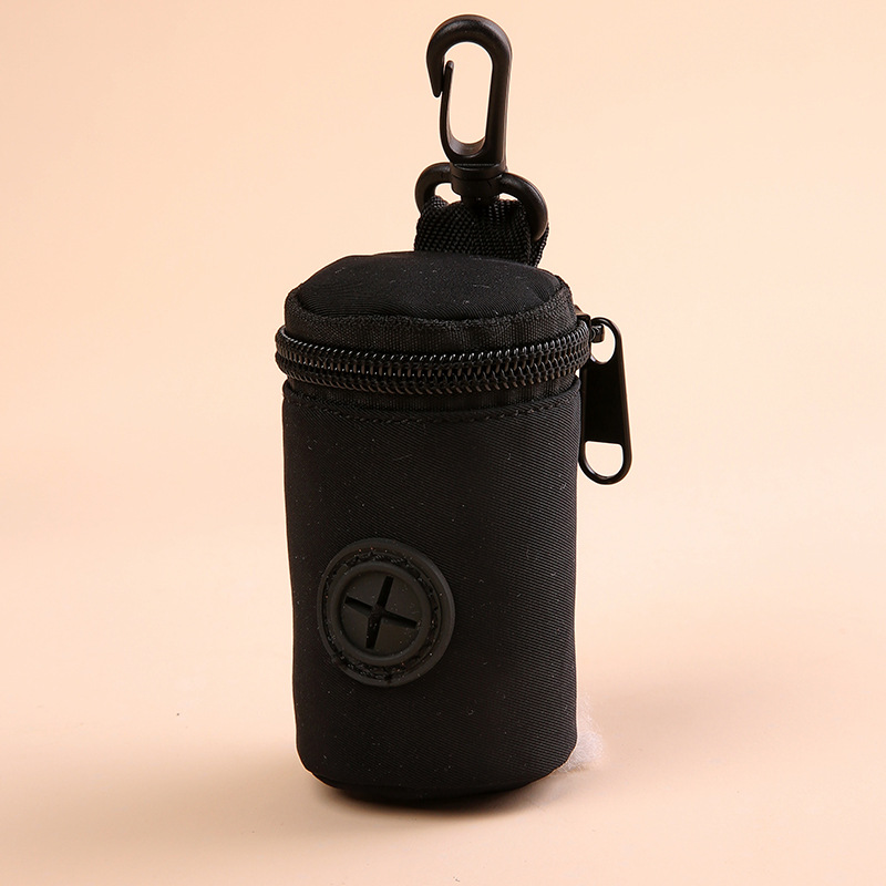 Hangable Dog Poop Bag Dispenser Zipper Portable Waste Bag Holder Cute Dogs Walking Accessory Garbage Bags Organizer Pet Supplies