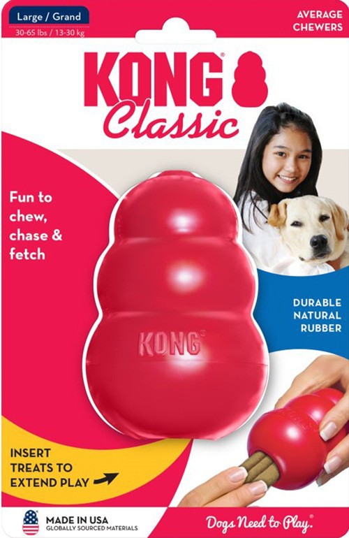 2024 Classic Kong Dog Toys Erratic Bounce Treat-Filling Capabilities Chew Toy Rubber Multiple Sizes Fetch Toy