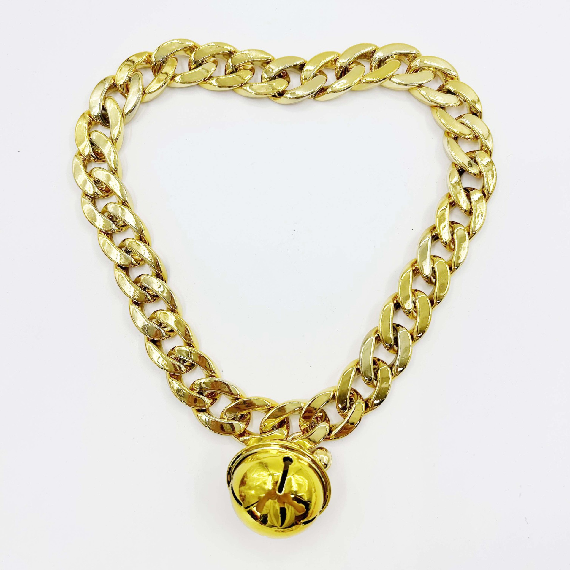 Large Gold Dog Collar Pet Dog Collar Chain Dog Chain Dog Collar Lock Gold Silver Dog Chain French Bulldog Pitbull Collar