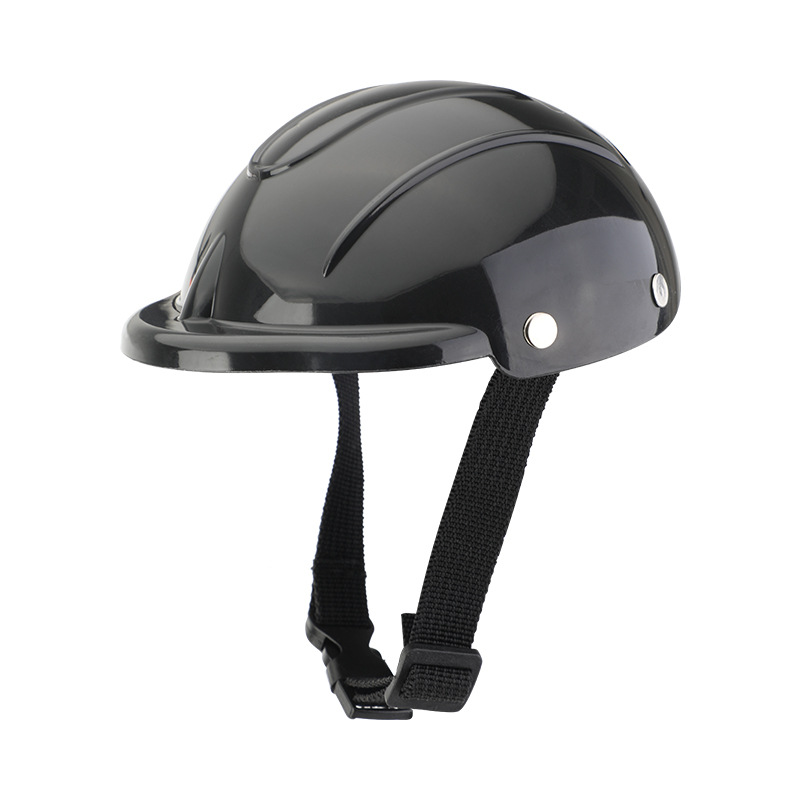 Pet Dog Helmets Pet Motorcycle Headgear Adjustable Puppy Safety Helmet Pet Locomotive Helmet Handsome Dog Accessories