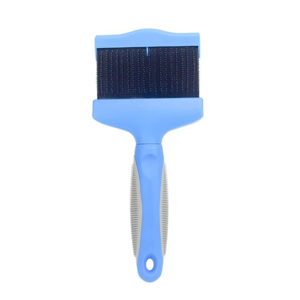 Professional Double Sided Pet Hair Brush Dogs Cats Fur Bristle Brush Stainless Steel Pin Fur Detangling Pins Pet Cleaning Comb