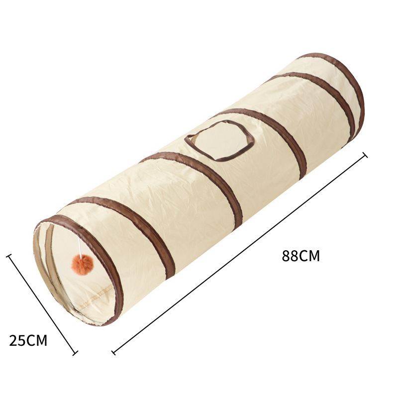Foldable Cat Tunnel Tube Collapsible Cat Nest Pet Training Interactive Fun Play Toy Rabbit Guinea Pig Tent Maze Tunnel
