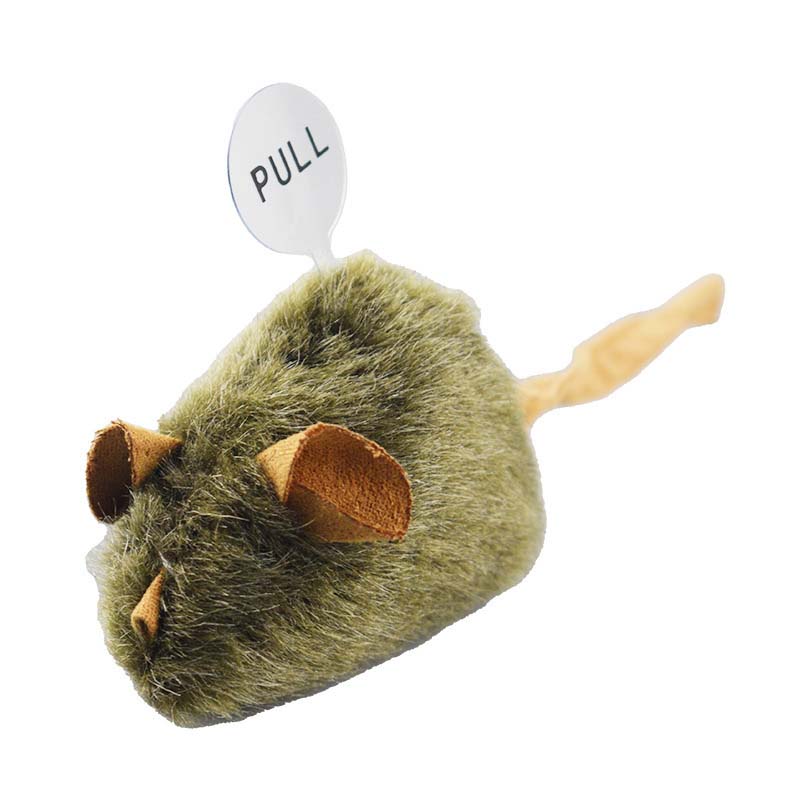 Funny Plush Cat Toy Simulation Mouse Automatic Chirping Interactive Mice Cat Toy Bite Resistance Relieve Boredom Kitten Supplies