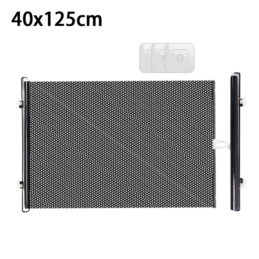 Retractable Pet Fence Gate Barrier Folding Pet Safety Enclosure Barrier for Dogs Black Baby Safe Guard Door Pets Dogs Accessories