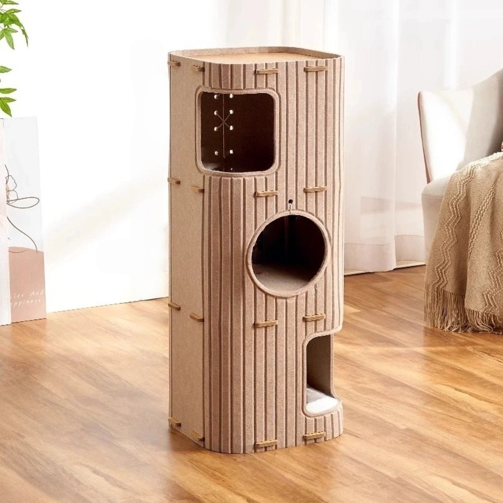 Cat house, cat castle, house with holes, 2 floors, 3 floors, cat condo, cat building, Japanese design cylindrical cat condo