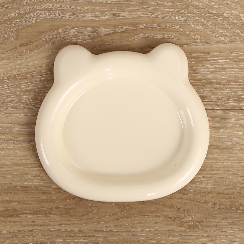 Cat Bowls Plastic PP Little Bear Cat Food Dish Colorful Cute Ins Kitten Bowl for Puppy Cat