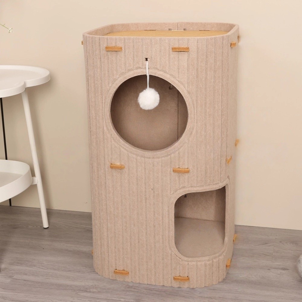 Cat house, cat castle, house with holes, 2 floors, 3 floors, cat condo,  Japanese design cylindrical cat condo