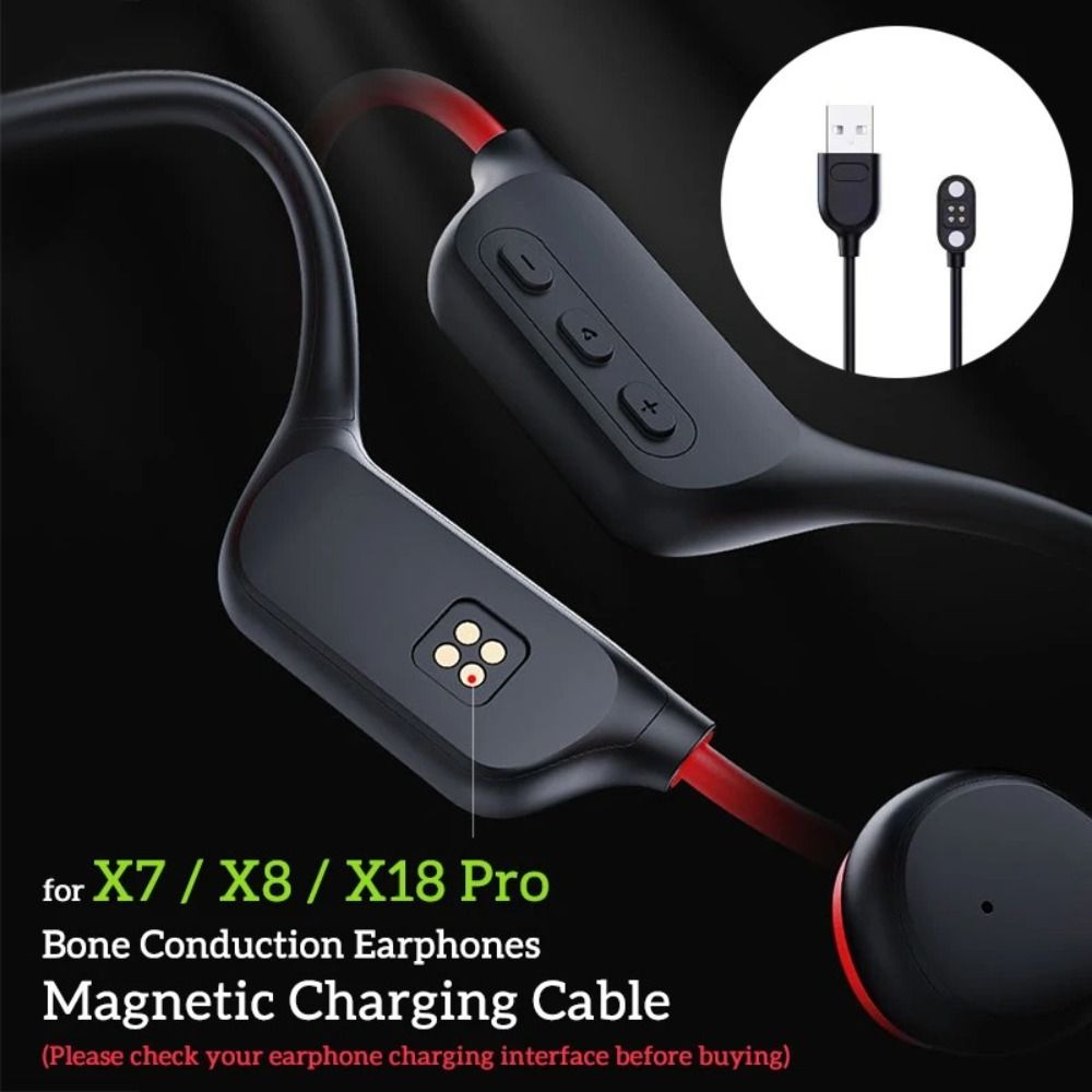For Magnetic Bone Conduction Earphones Charger USB 5V 1A Charging Cable Wireless Waterproof Power Cord for YUANS X7/X8/X18pro