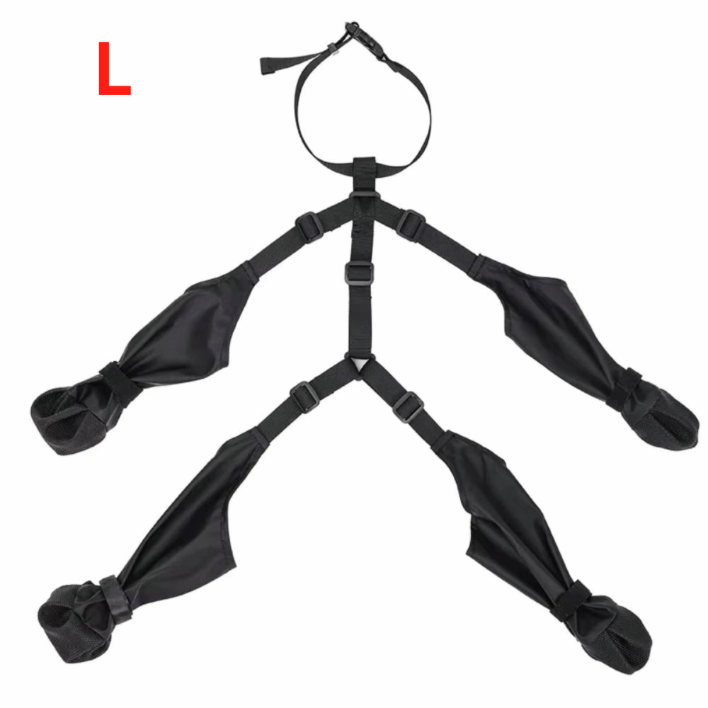 Anti-Slip Dog Shoes Waterproof Pet Paw Protector Dog Rain Boots Dog Walking Shoes Outdoor Adjustable Dog Suspender Sock Shoes