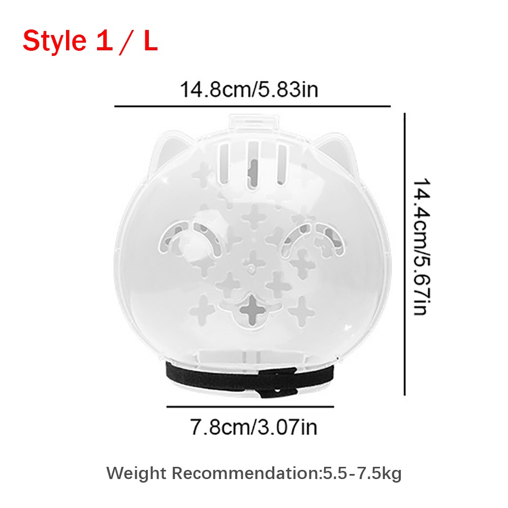 Breathable Cat Muzzle Anti-Bite Anti-Licking Space Hood Mask Cover Helmet Cat Head Cover Cat Grooming Accessories