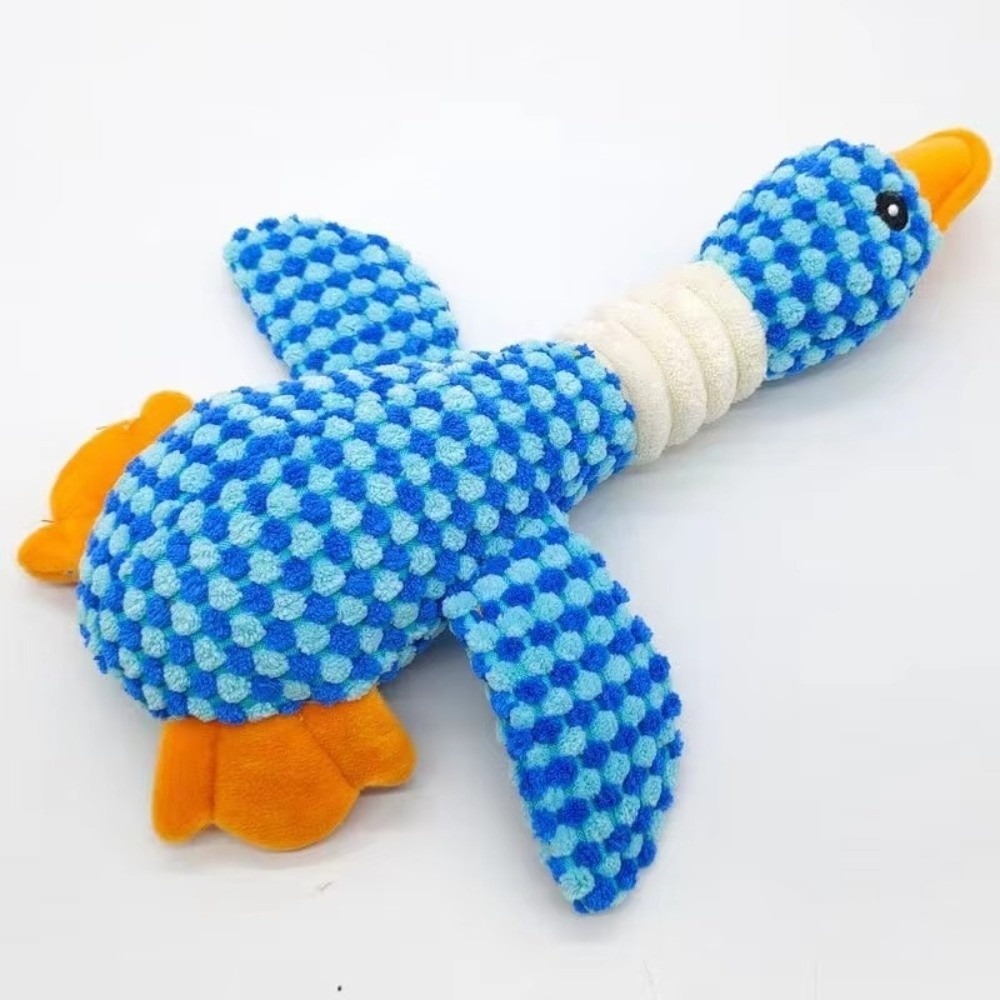 Duck Shape Dog Toy Quacking Pet Toys for Small Large Dog Cat Durable Puppy Molar Chew Toy Fun Interactive Plaything Dog Supplies