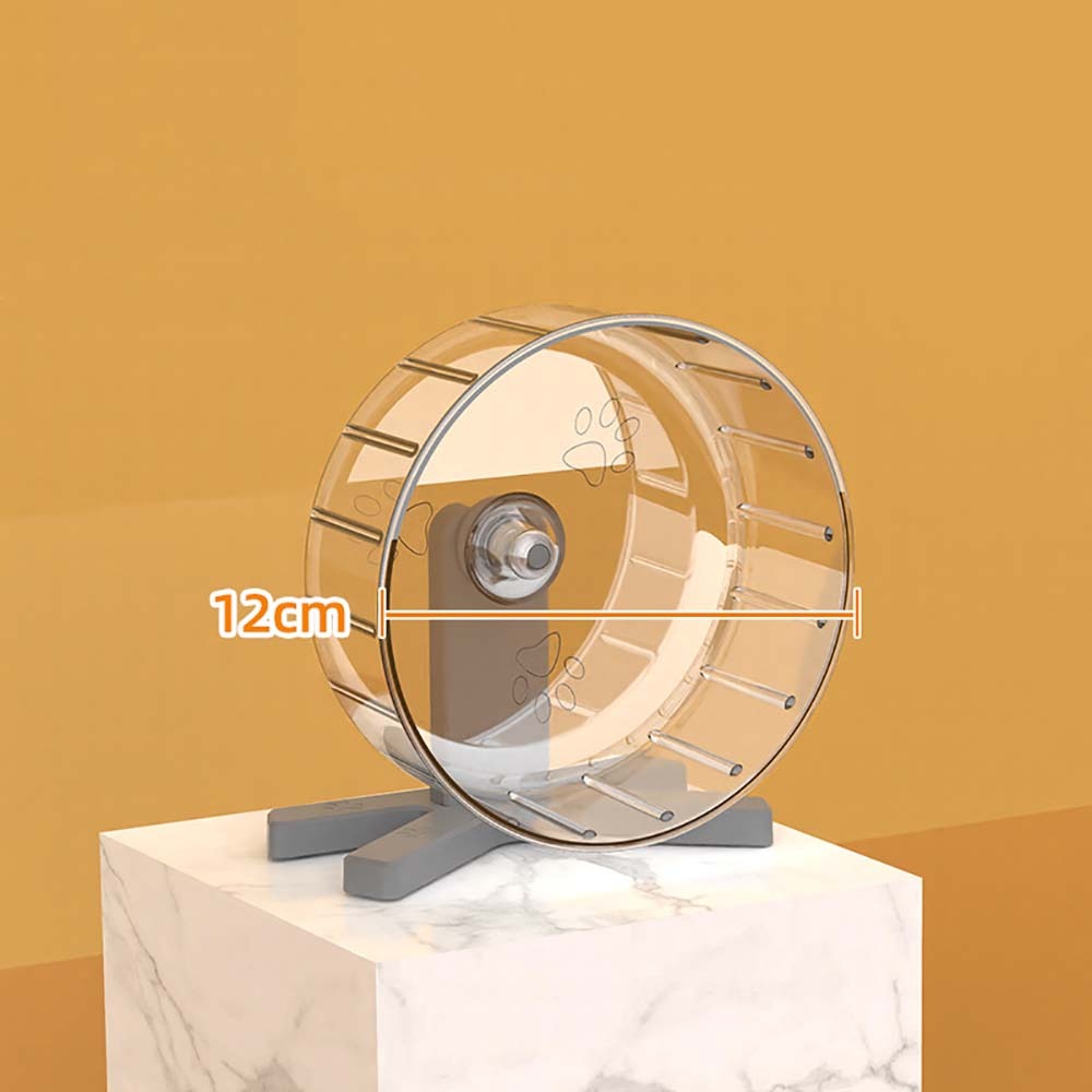 Silent Hamster Running Wheel with Stand Large Exercise Wheel for Syrian Hamster Gerbil Pet Fitness Toy Cage Decor Supplies