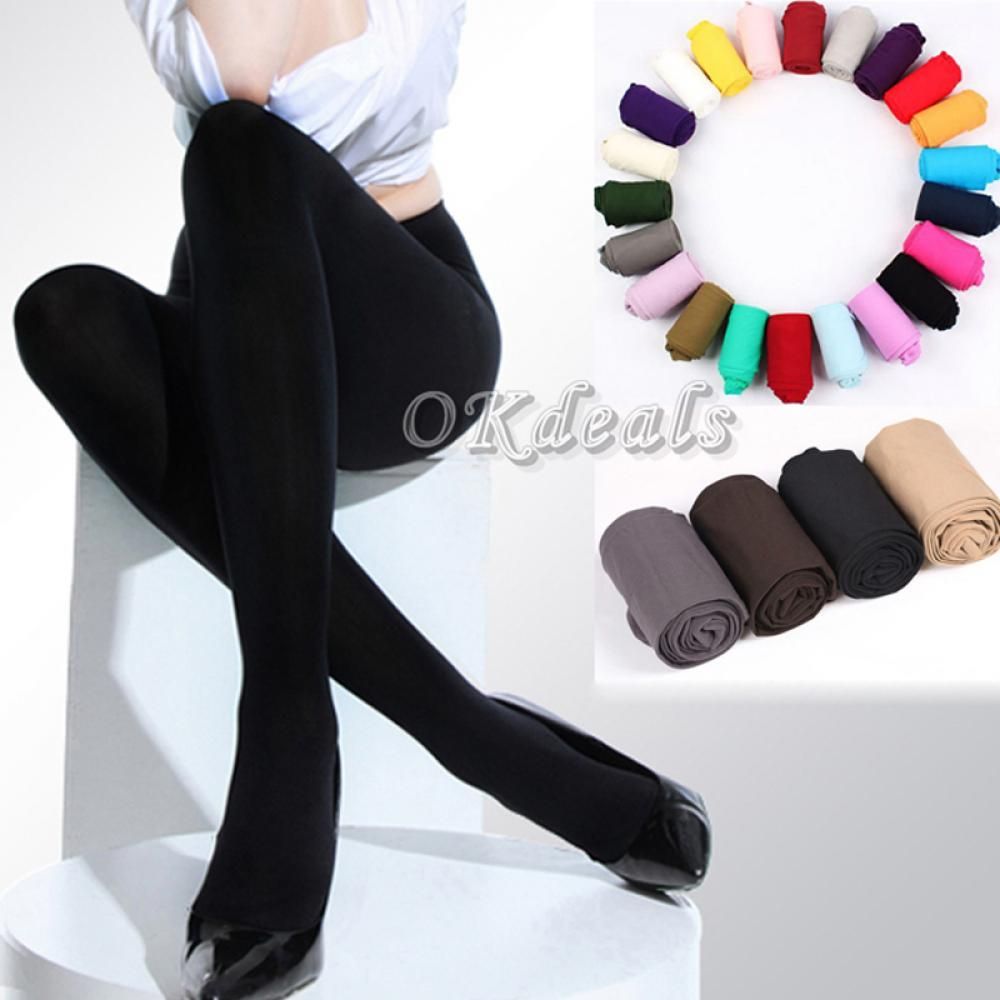 Description Picture 4 of item120D Woman Tights Plus Size Stockings Sexy Opaque Thick Tights Pantyhose Footed Socks for Women Black Warm Fashion Tights