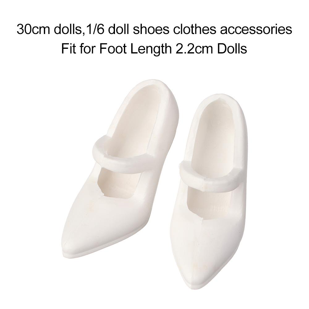 Inzopo Scarpe Con Tacco Alto Per Bambole 1/3 BJD - Modello Bianco, Accessori Moda Per Dollfie, SD, DD, Obitsu