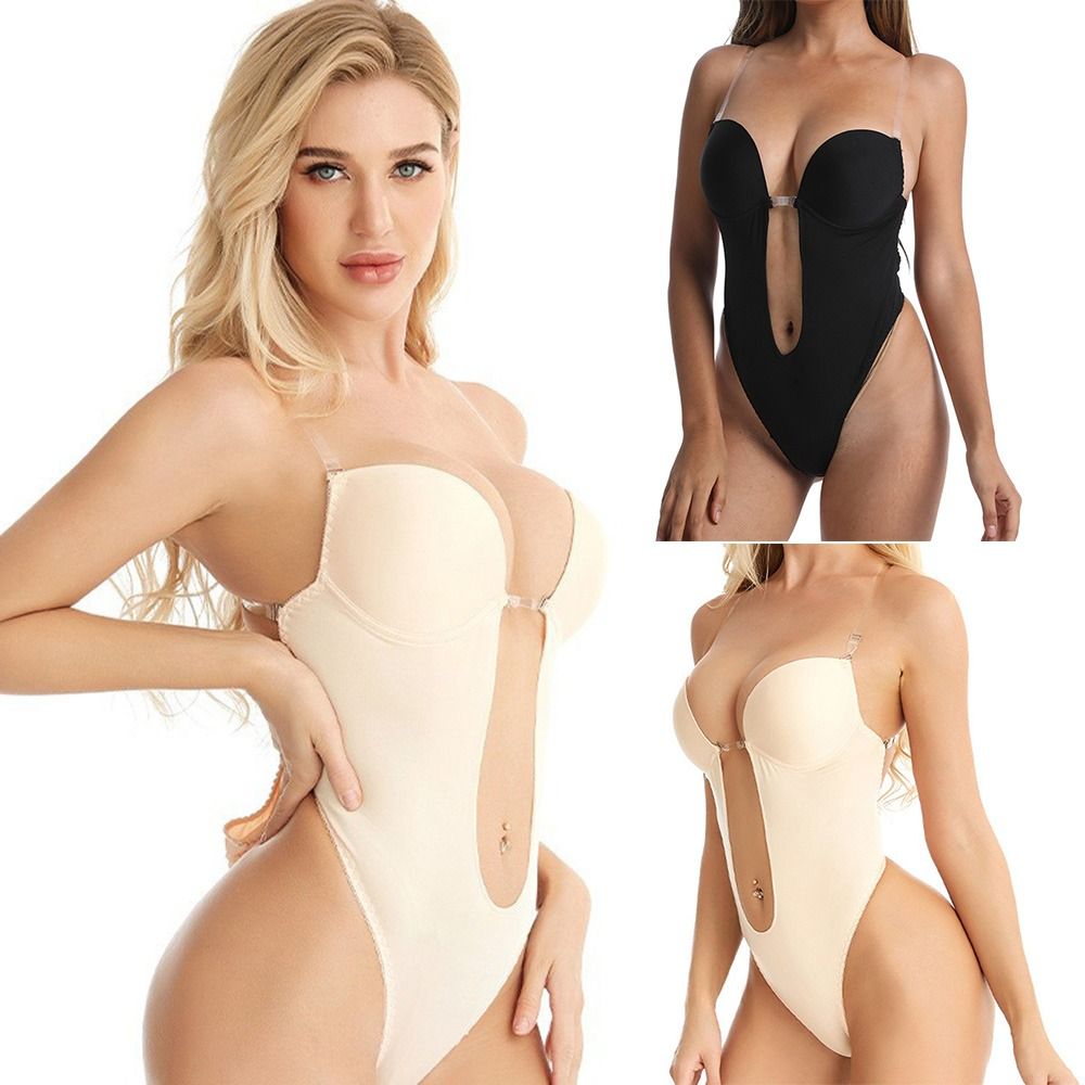 Description Picture 4 of itemShapewear Thongs Lingerie Invisible Push Up Bra U Plunge Backless Underwear Full Body Shaper Backless Dress