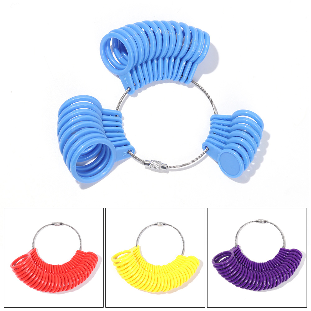 Portable Professional Ring Measuring Gauge Finger Ring Stick Standard Sizer UK/US Official For DIY Loop Jewelry Size Tool