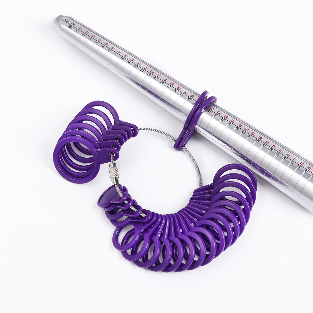Portable Professional Ring Measuring Gauge Finger Ring Stick Standard Sizer UK/US Official For DIY Loop Jewelry Size Tool