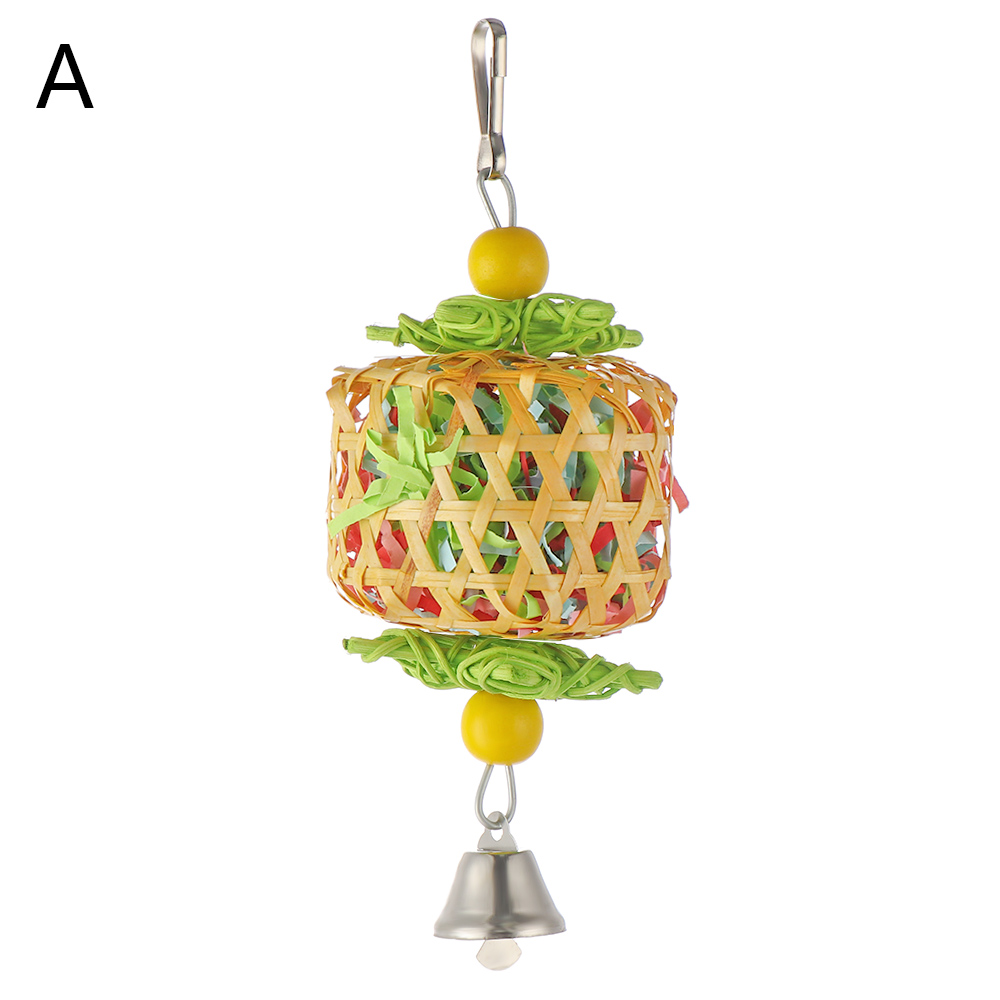 New Pet Bird Chewing Toys Parrot Cage Foraging Shredder Hanging Toy Birds Accessories New